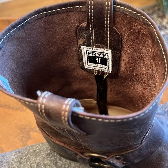 FRYE Mens Conway Harness Distressed Boots Size 11 - Picture 5 of 13